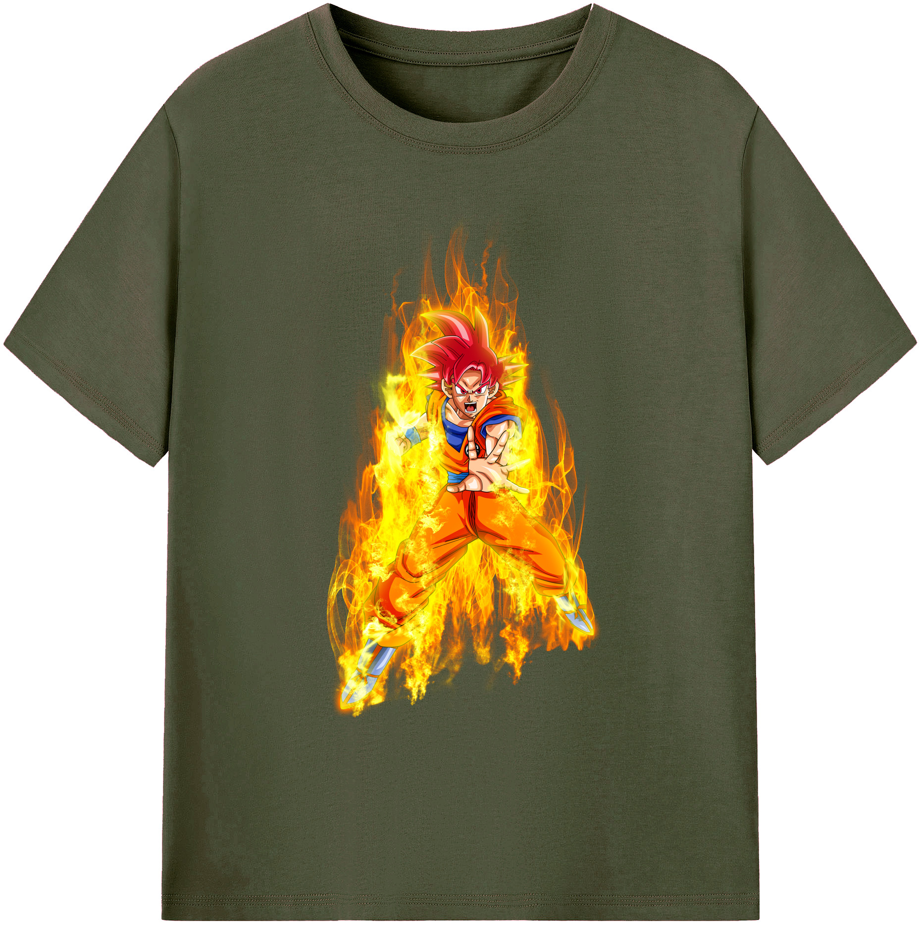 （画像用） ドラゴンボール 孫悟空（そん ごくう）Son Goku カカロット DRAGON BALL Kakarotto 綿100％ メンズ半袖Tシャツ｜肌触りやわらか＆通気性